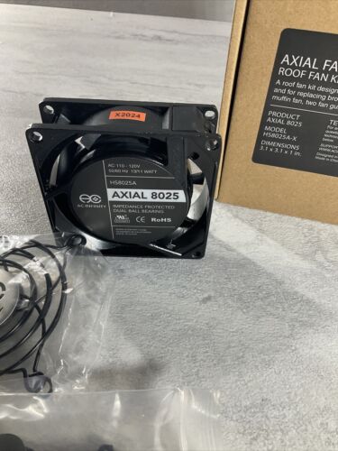 AC Infinity AXIAL 8025, Muffin Fan, 120V AC 80mm x 25mm High Speed, UL-Certified (6922786898103)
